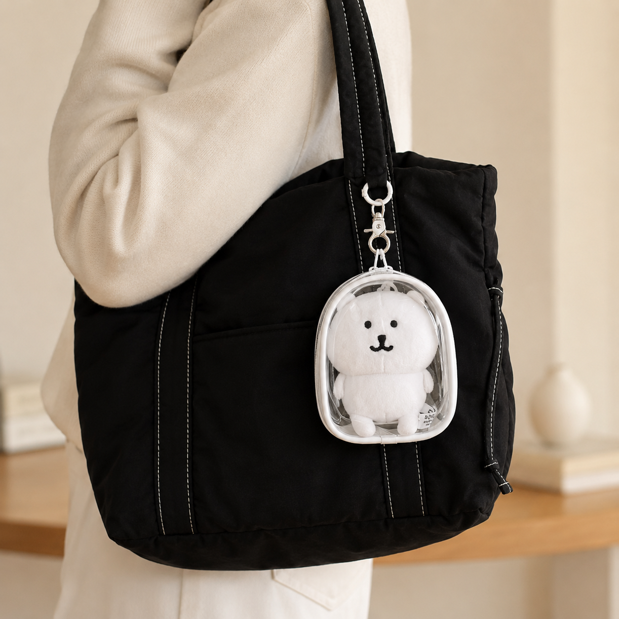 12cm PVC Plush Doll Display Mini Bag