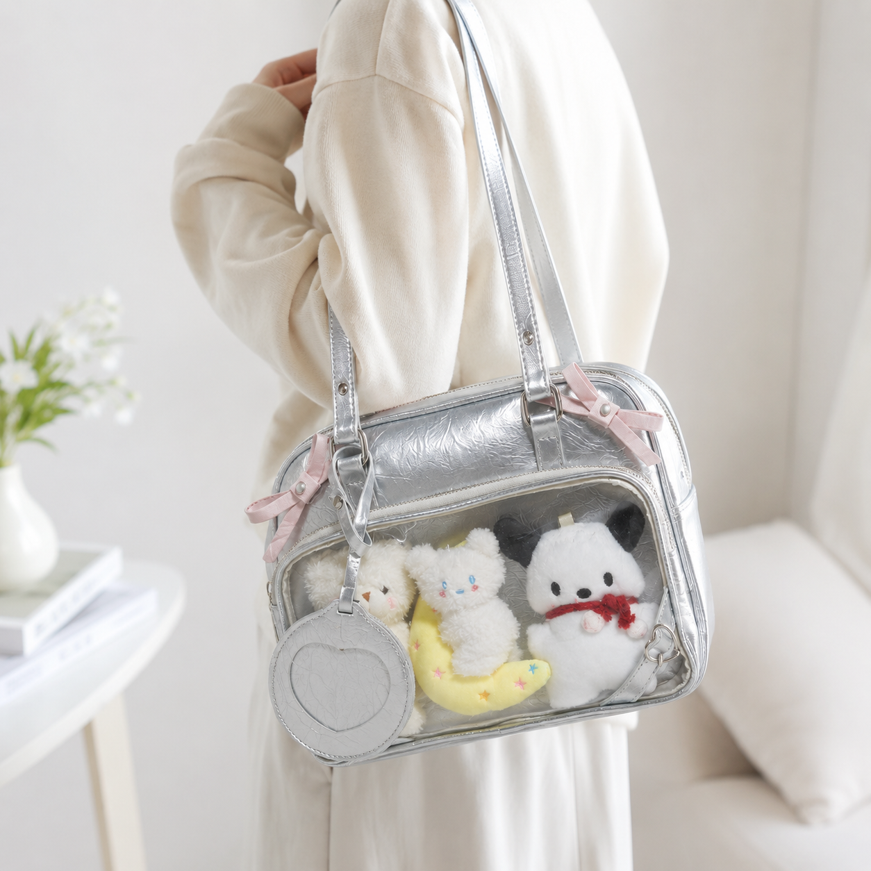 Glossy Clear Window Ita Backpack