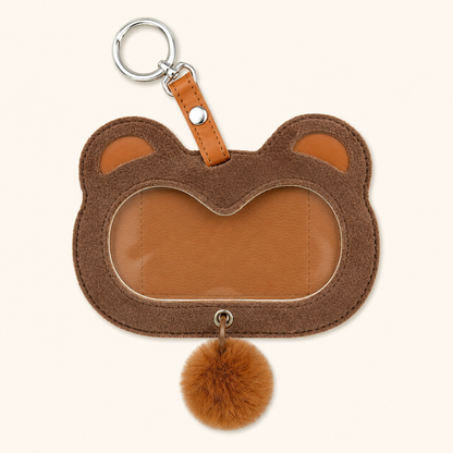 Bear Double Badge Holder Ita Bag Charm Case