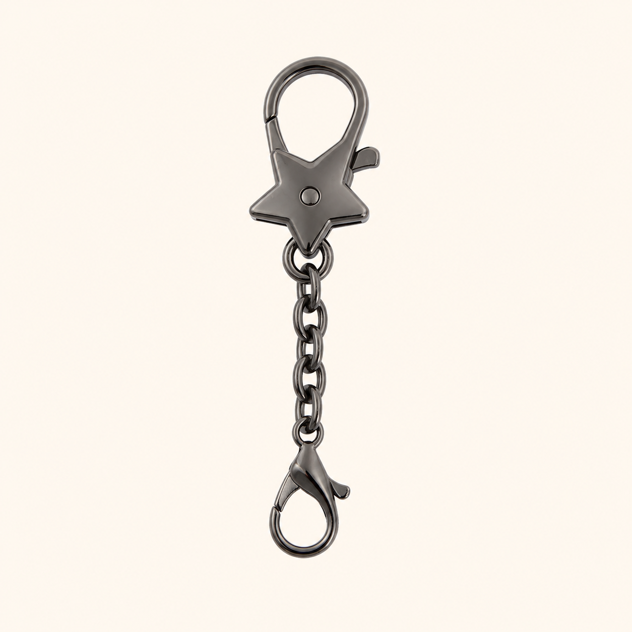 Star Lock Double Clip Ita Bag Chain Charm (Approx. 7cm)