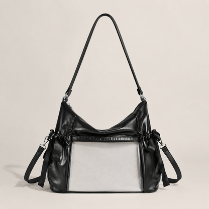 Bow Clear-Window Ita Crossbody Bag