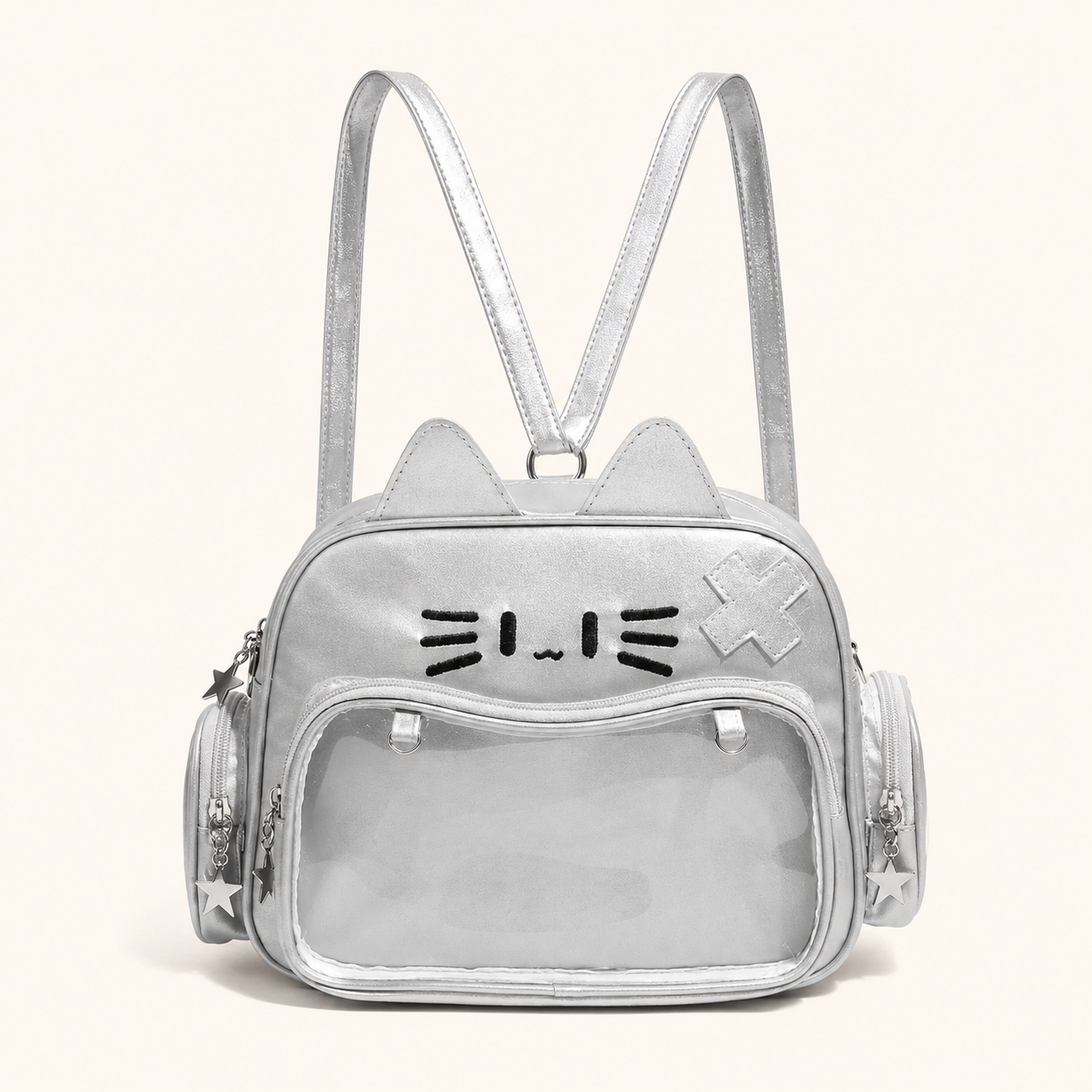 Cat-Themed Clear-Window Ita Backpack