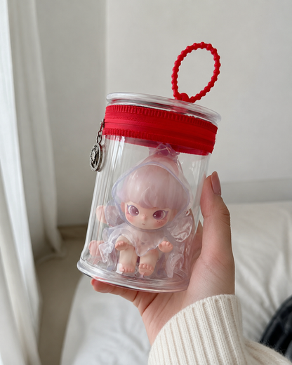 Clear PVC 15cm Doll Display Pouch Charm