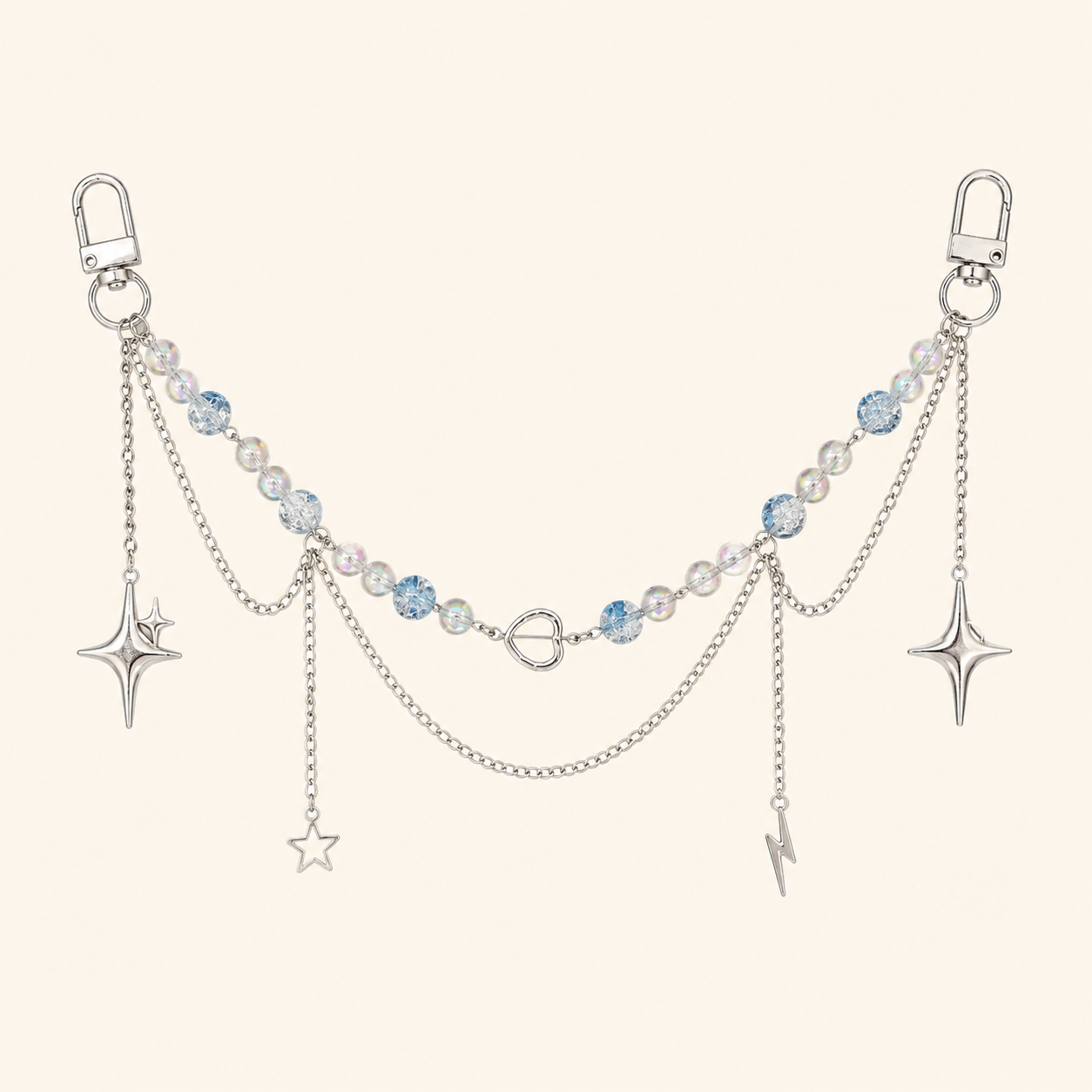 Beaded Star Ita Bag Chain Accessory
