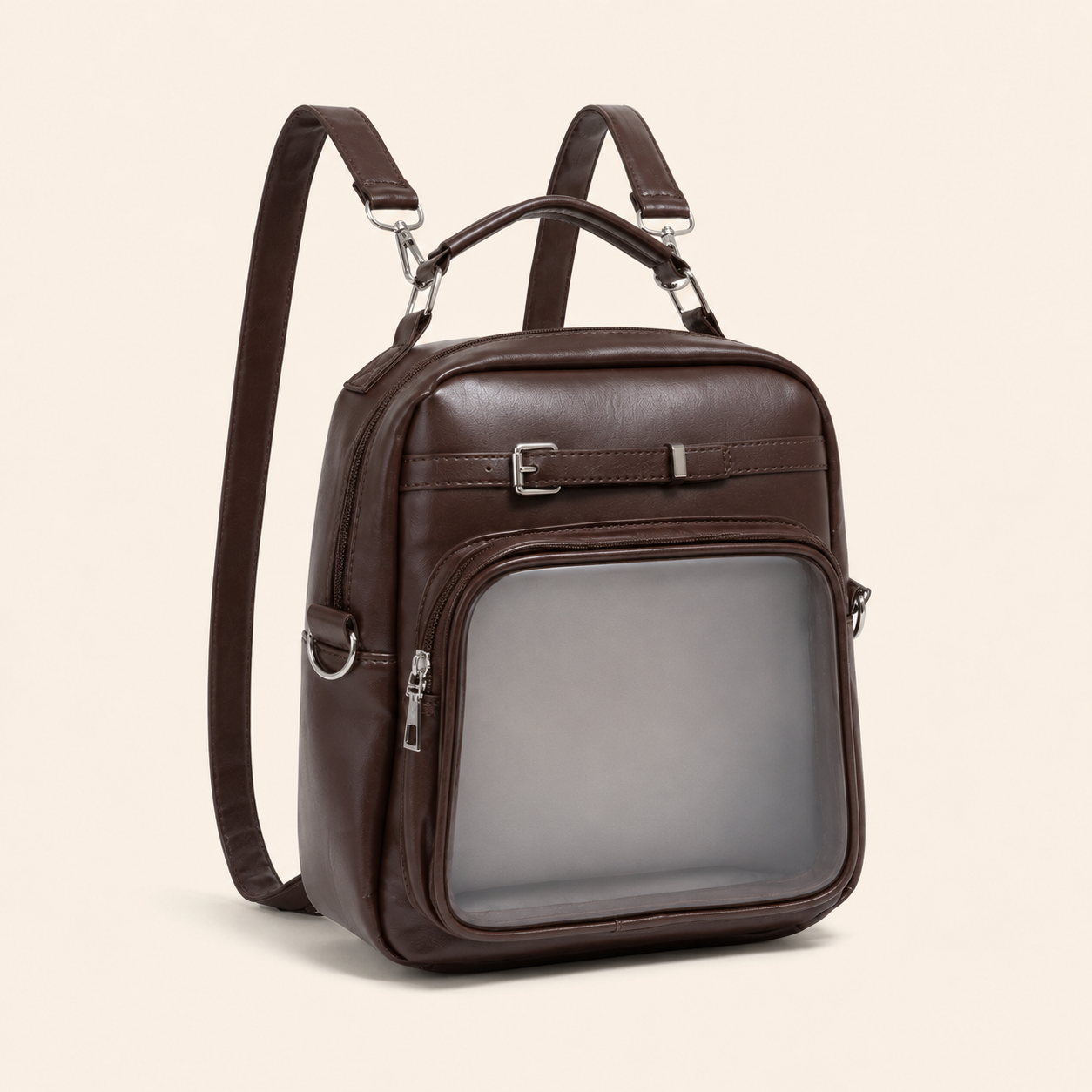 Cute School-Style Clear-Window Ita Backpack