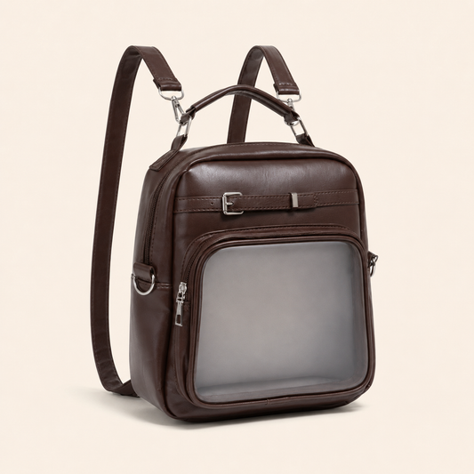 Cute School-Style Clear-Window Ita Backpack