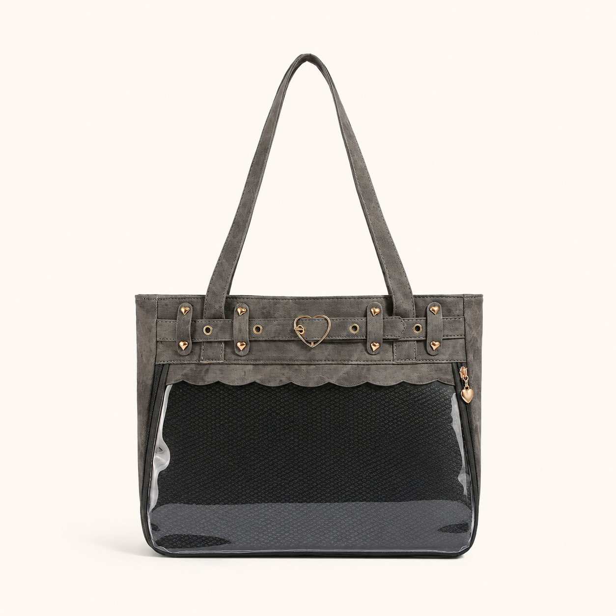 Heart Hardware Clear Window Ita Tote Bag