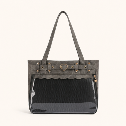 Heart Hardware Clear Window Ita Tote Bag