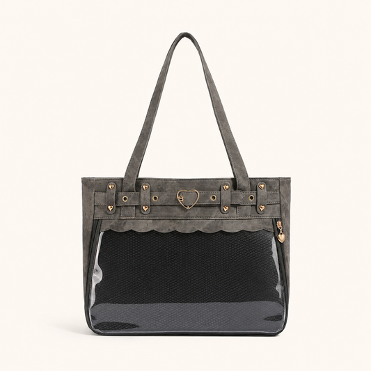 Heart Hardware Clear Window Ita Tote Bag