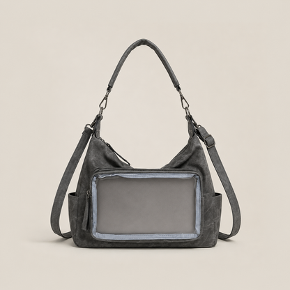 Japanese-Style Clear-Window Shoulder Bag