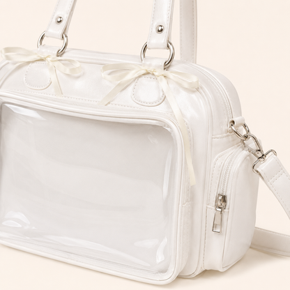 Japanese-Style Mini Clear-Pocket Armpit Bag