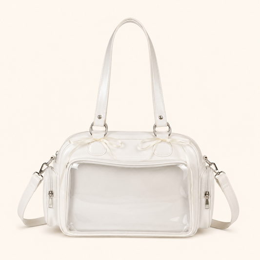Japanese-Style Mini Clear-Pocket Armpit Bag