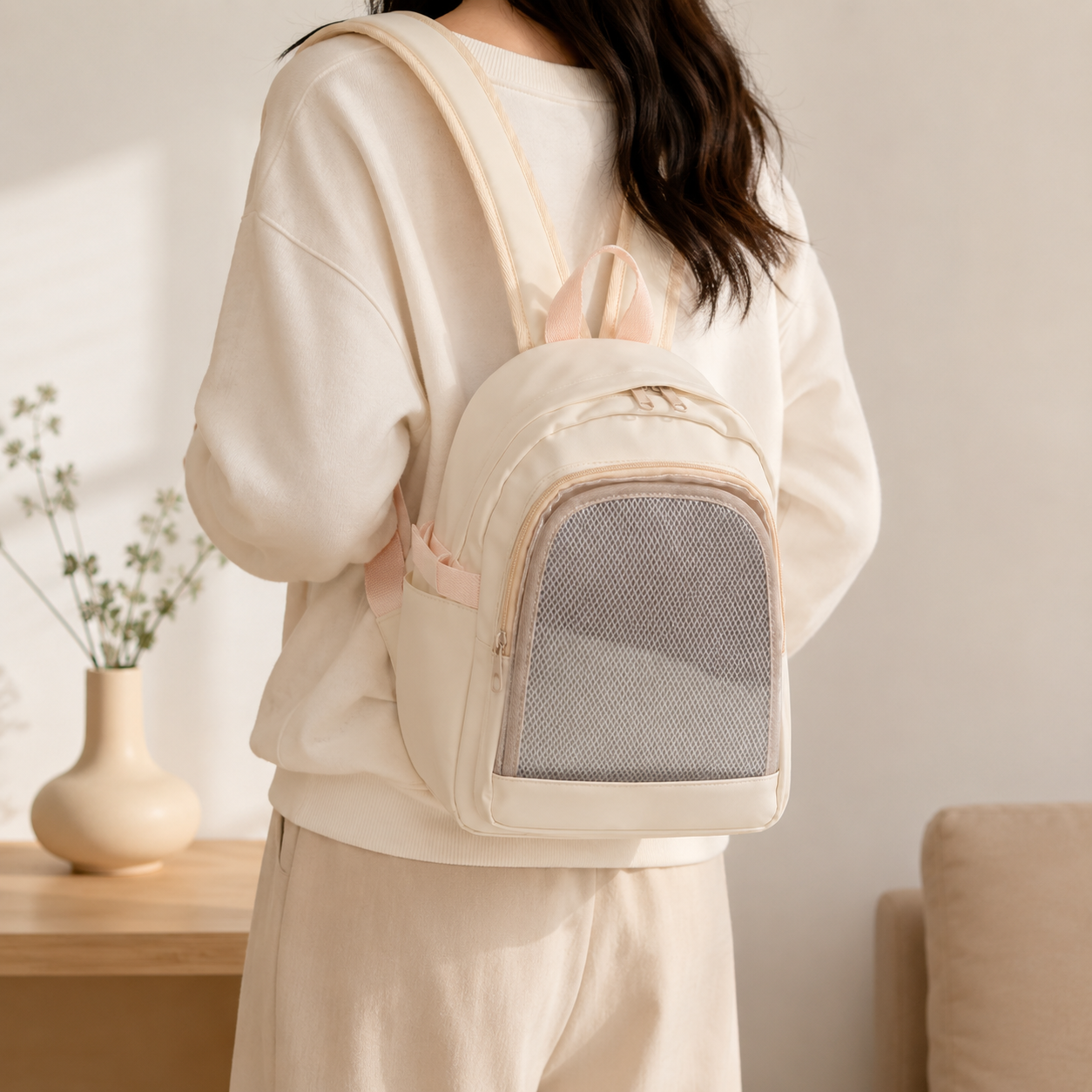Japanese-Style Mini Clear-Window Ita Backpack