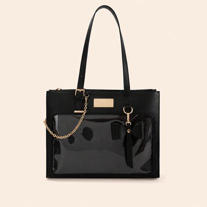 Japanese Bow Clear-Window Ita Tote Bag
