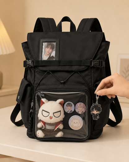 Large-Capacity 15cm Doll Display Backpack