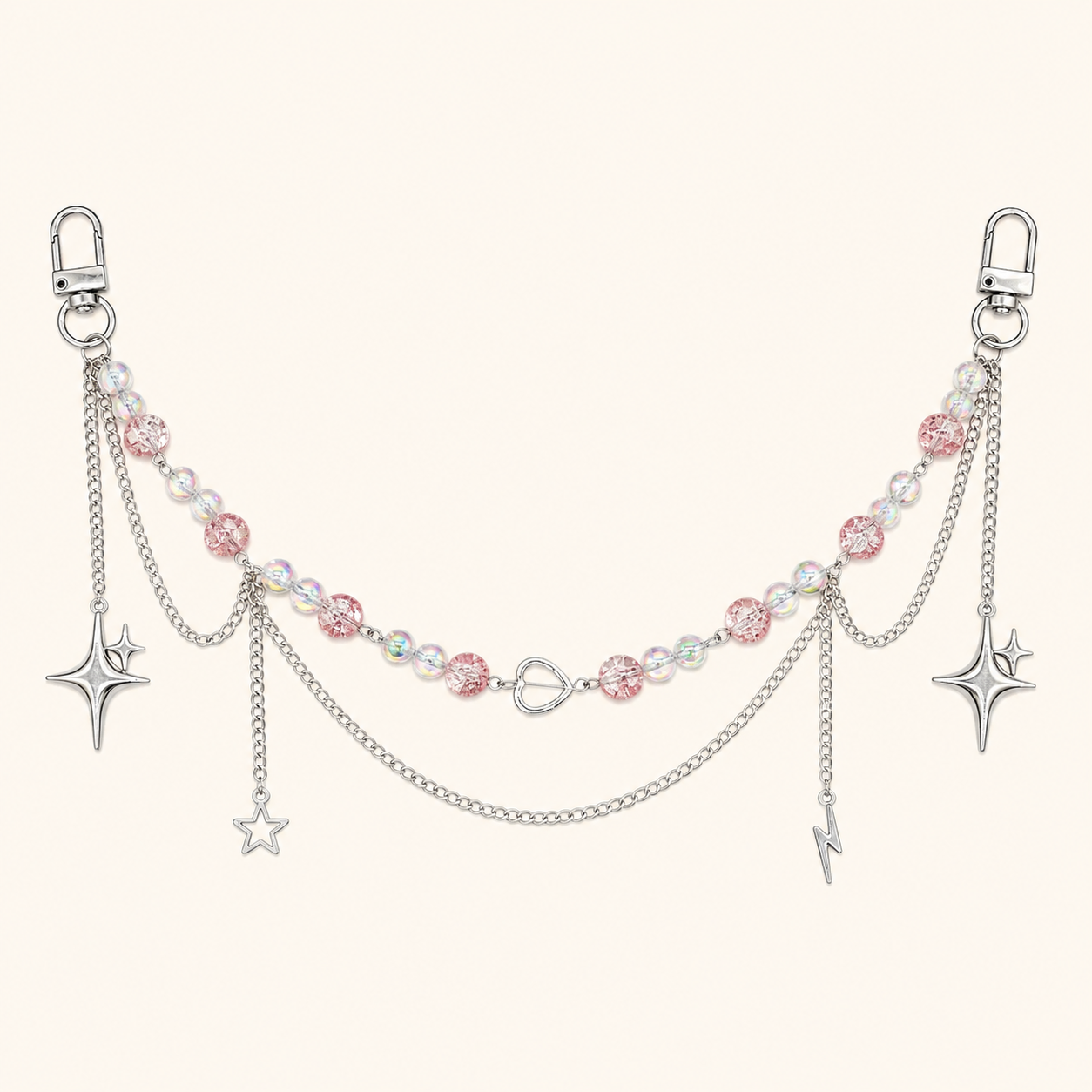 Beaded Star Ita Bag Chain Accessory