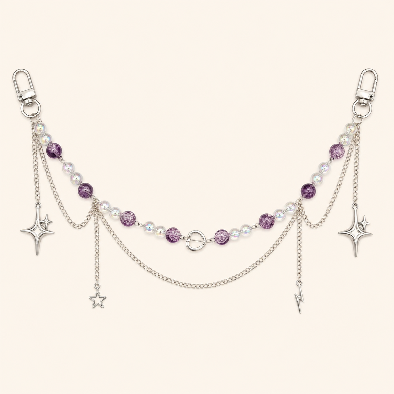 Beaded Star Ita Bag Chain Accessory
