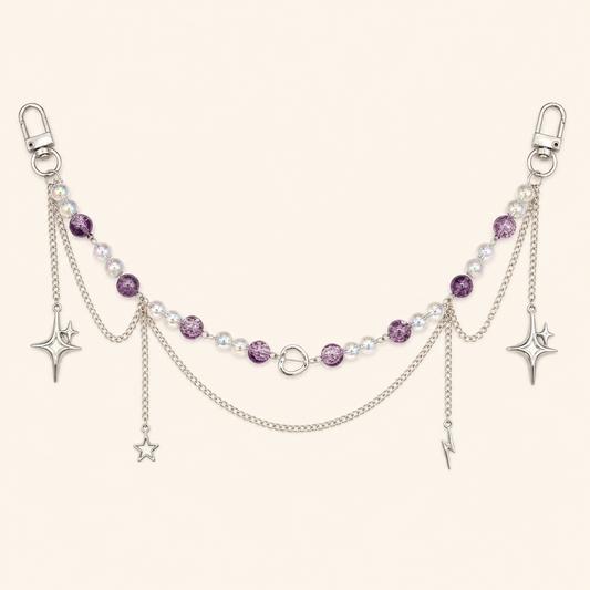 Beaded Star Ita Bag Chain Accessory