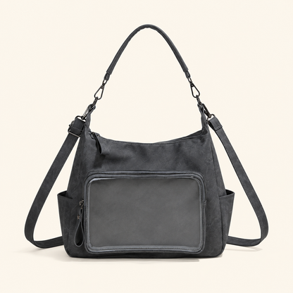 Soft Carry Ita Shoulder Bag with Clear Display Window