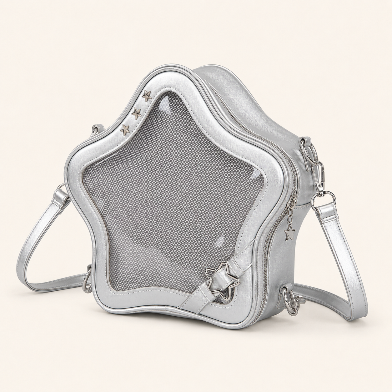 Star-Shaped Clear-Window Mini Bag