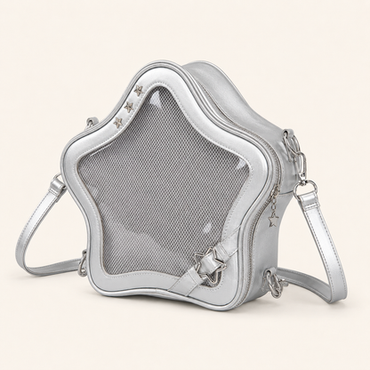 Star-Shaped Clear-Window Mini Bag