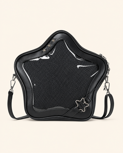 Star-Shaped Clear-Window Mini Bag