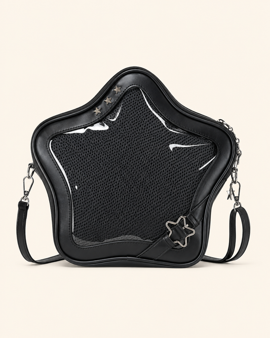 Star-Shaped Clear-Window Mini Bag