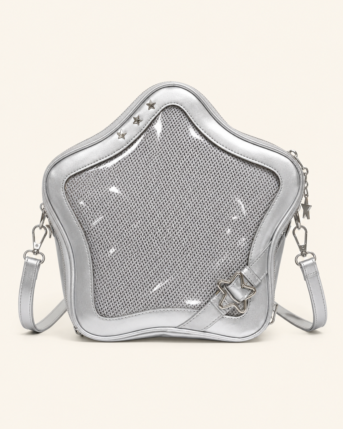 Star-Shaped Clear-Window Mini Bag