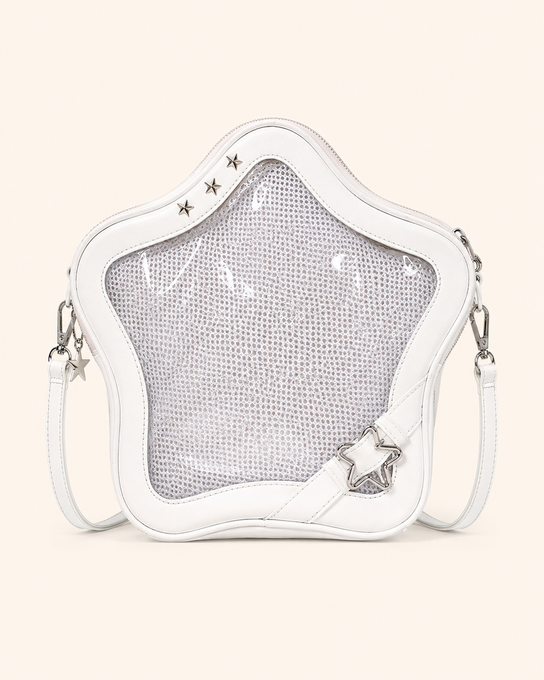Star-Shaped Clear-Window Mini Bag
