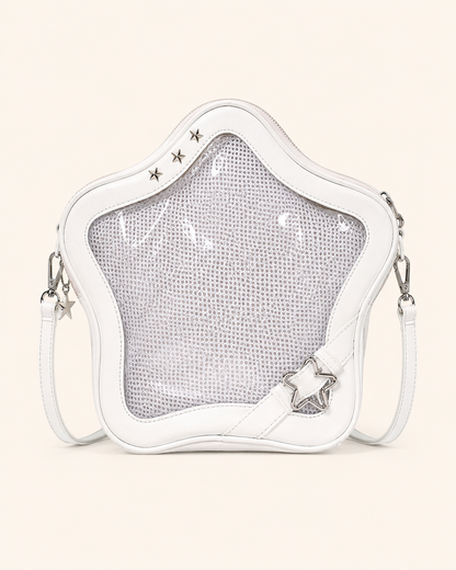 Star-Shaped Clear-Window Mini Bag